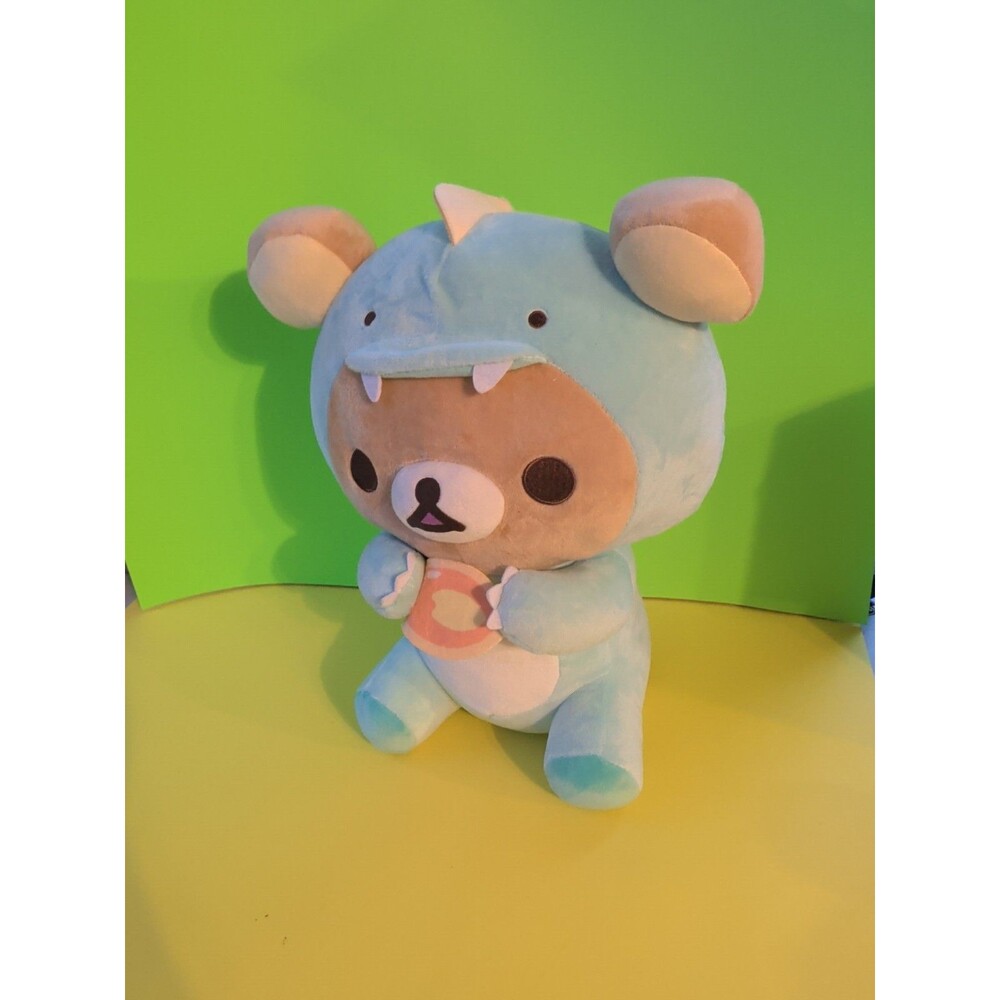 Rilakkuma Blue Dino Plush 16” Round1 Exclusive San-X 2025 NWT